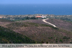 Lade des Ferienhauses auf der Anhöhe